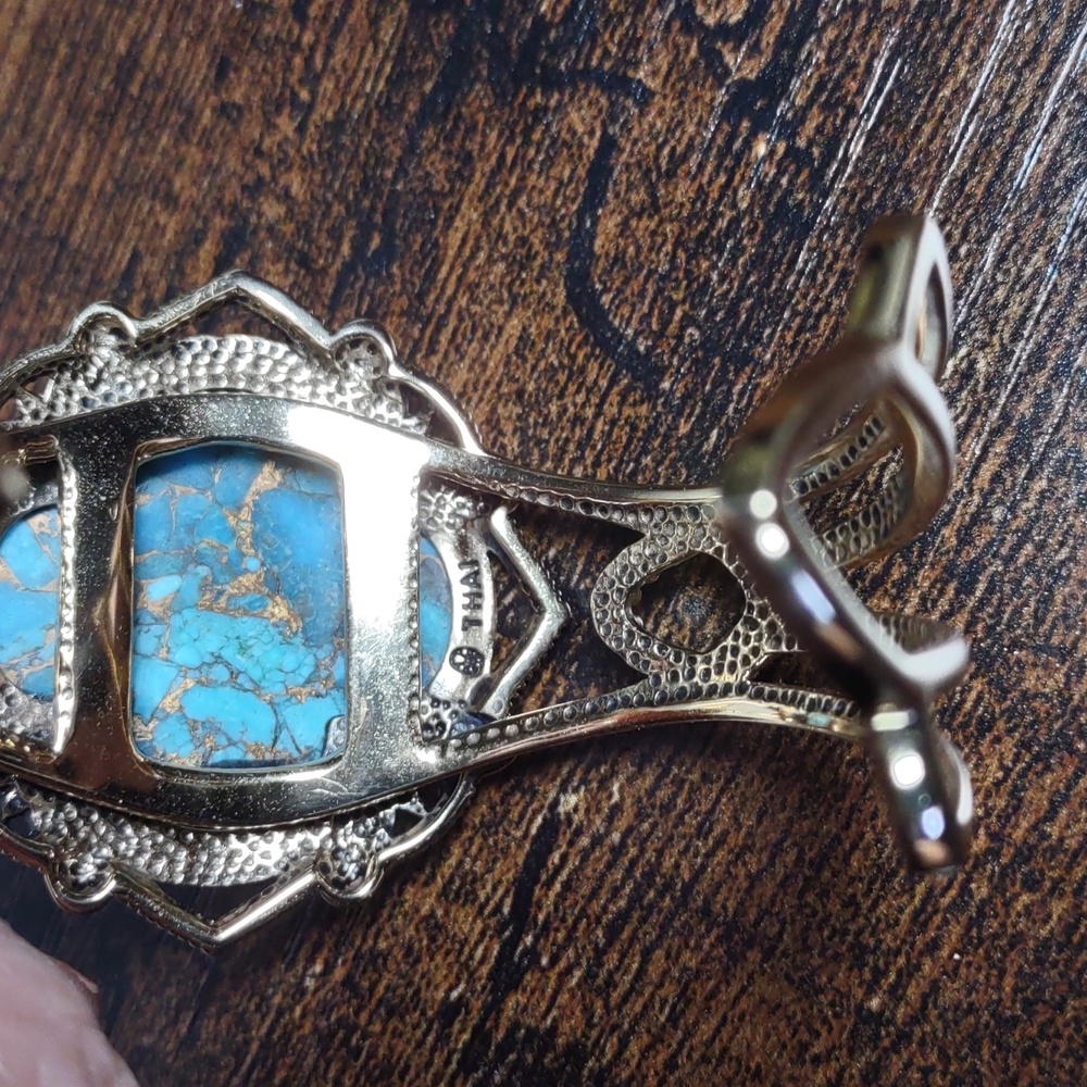Studio Barse Turquoise Cuff Bracelet - Picture 5 of 8